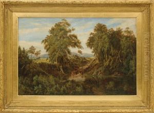 Cattle By The Waterhole by Abraham Louis Buvelot
