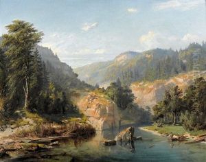 Flusslandschaft Im Gebirge by Abraham Louis Buvelot