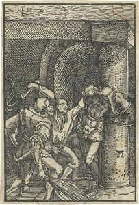 Two Woodcuts From The Fall And Redemption Of Man. by Albrecht Altdorfer