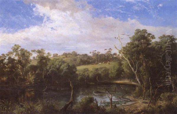 Bend On The Yarra Near Heidelberg - view 1