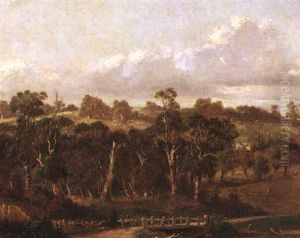 Farm In A Valley by Abraham Louis Buvelot