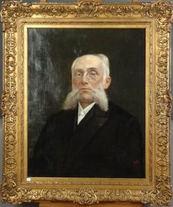 Portrait D'homme Barbu Edmond Nicolas Jh Brasseur