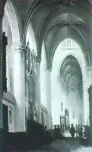 Church Interior With Villagers by Geertruida Maria Buys