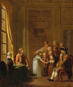 Nobles Receiving A Peasant Family