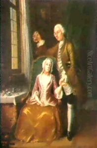 A Doctor Attending A Young Woman Seated Beside A Window