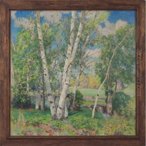 Birches by Mathias (Joseph) Alten