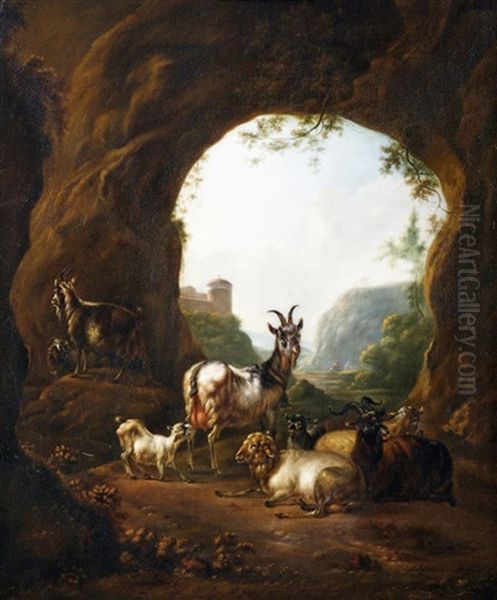 Ziegenherde In Einer Grotte - view 1