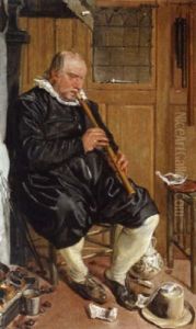 Ein Flotenspieler Am Kamin by Willem Pietersz Buytewech