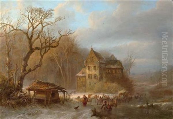 Winterlandschaft Am Fluss - view 1
