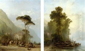 Market Day In Cannobbio (+ End Of The Day, Maggiore; 2 Works)