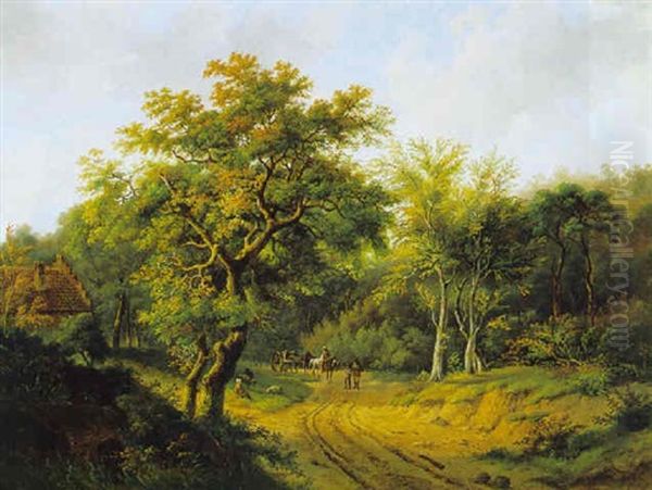 Waldlandschaft Mit Reisenden - view 1