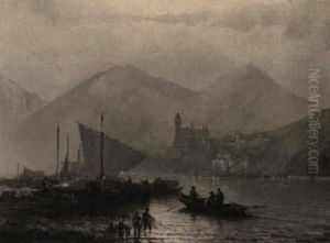 An Einem Oberitalienischen See by Alfred Eduard Agenor de Bylandt