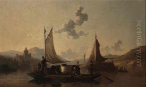 Le Passage Du Bac by Alfred Eduard Agenor de Bylandt
