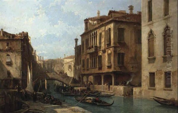 A View Of The Rio Dei Santi Apostoli, Venice - view 1