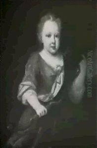 Portrait Of A Young Girl As Diana by Edward Byng
