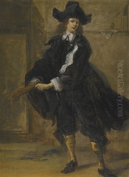 Portrait Of An Actor, Said To Be Cave Underhill As Obadiah In Robert Howard's Comedy The Committee - view 1