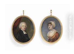 A Pair Of Portraits: The Rev. Dr Nevil Maskelyne (1732-1811), In Black Scholar's Robes, Red Curtain Background (+ 3 Others; 4 Works)