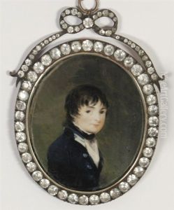 Brustbildnis Eines Jungen Im Dreiviertelprofil Nach Rechts (henry John Peachey?) by Mary Byrne