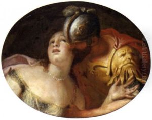 Tarquinius Und Lucrezia, Ein Supraportengemalde Tarquinius Und Lucrezia, Ein Supraportengemalde