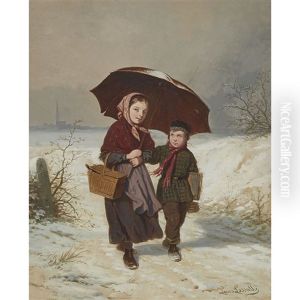Back From School by Louis Simon Cabaillot Lassalle