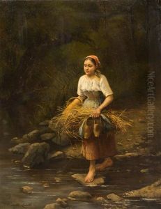 Stepping Stones by Louis Simon Cabaillot Lassalle