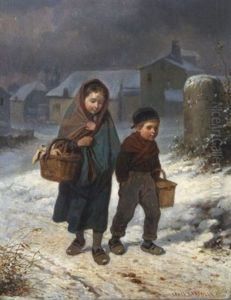 The Walk Home by Louis Simon Cabaillot Lassalle