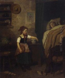 Little Red Riding-hood by Louis Simon Cabaillot Lassalle