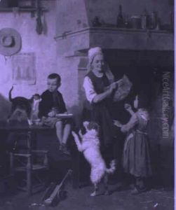 Meal Time by Louis Simon Cabaillot Lassalle