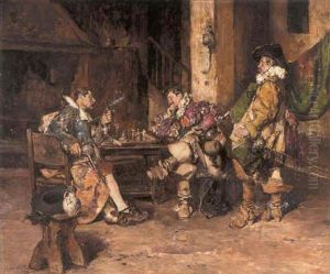 A Game Of Chess by Maximo Juderias Caballero