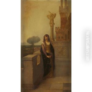 Woman On A Balcony by Alexandre Cabanel