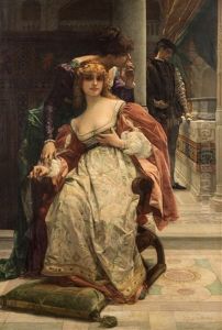 Portia And The Caskets, Scene From The Merchant Of Venice