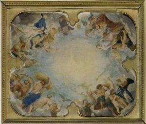 Esquisse D'un Plafond De L'hotel Pereire, Fauborg Saint-honore, Paris by Alexandre Cabanel