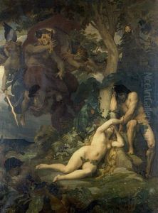 Adam Et Eve, Le Paradis Perdu by Alexandre Cabanel