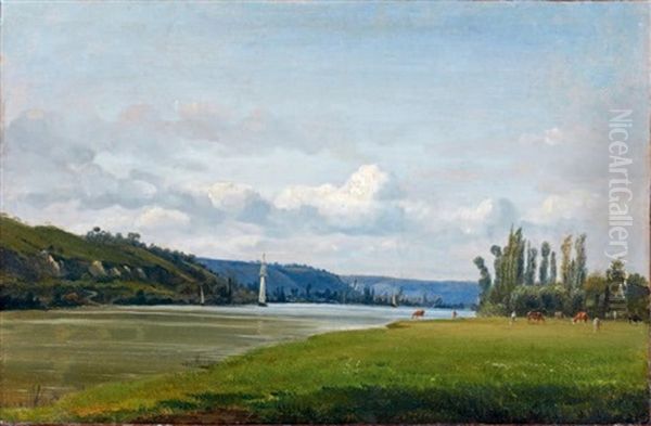 Vue Prise Sur Les Bords De La Seine - view 1