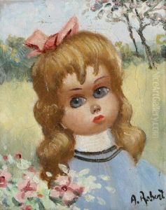 Portrait De Fillette by Archer Robert Altermatt