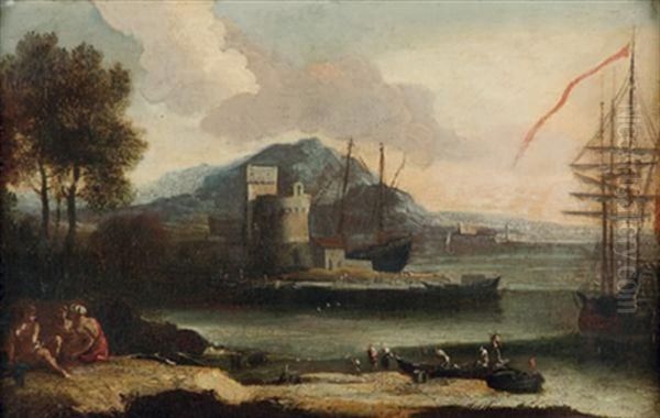 Paysage De Port Anime De Personnages (pair) - view 1