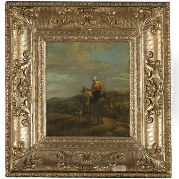 Southern Landscape With Peasants And A Mule - view 1