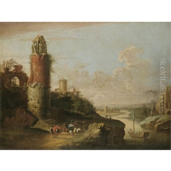 A Mediterranean Coastal Scene - view 1