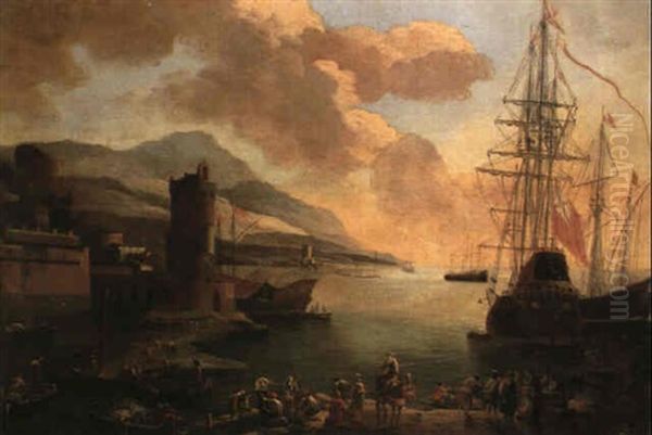 Mediterranean Port Scene - view 1