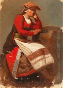 Peasant Woman by Vincenzo Cabianca