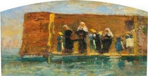 Monache Al Bagno by Vincenzo Cabianca