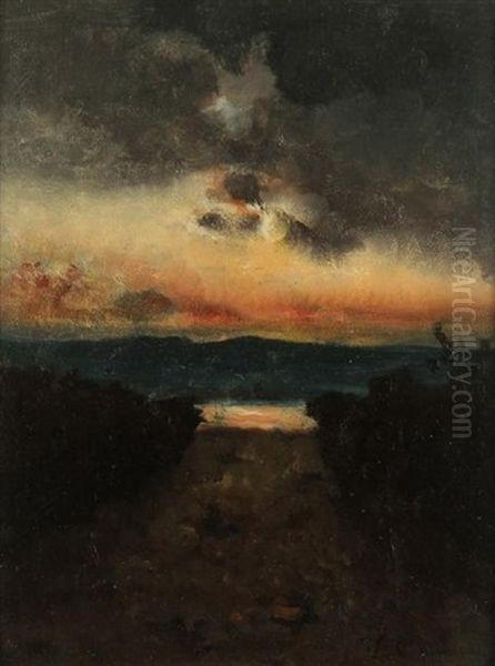 L'orage Sur Le Lac De Garde - view 1