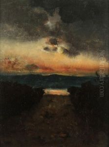L'orage Sur Le Lac De Garde
