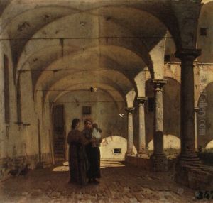 Interno Di Chiostro by Vincenzo Cabianca