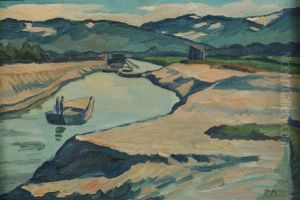 Boats On River by Paul Altherr
