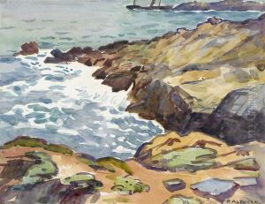 Coastal Landscape In Southern France by Paul Altherr
