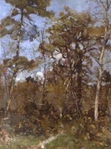 Les Sous Bois En Automne by Louis Alexandre Cabie