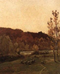 Landschaft by Louis Alexandre Cabie