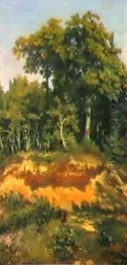 Sommerliche Waldlandschaft by Louis Alexandre Cabie