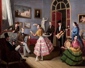 Baile En El Salon by Manuel Cabral Aguado Bejarano